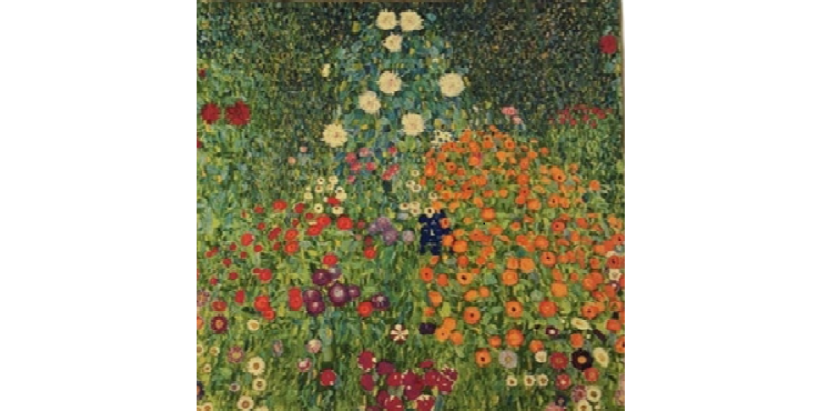 Gobelín  -  Flower Garden by Klimt 